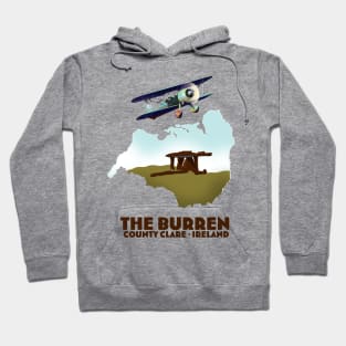 County Clare The Burren Ireland travel poster Hoodie